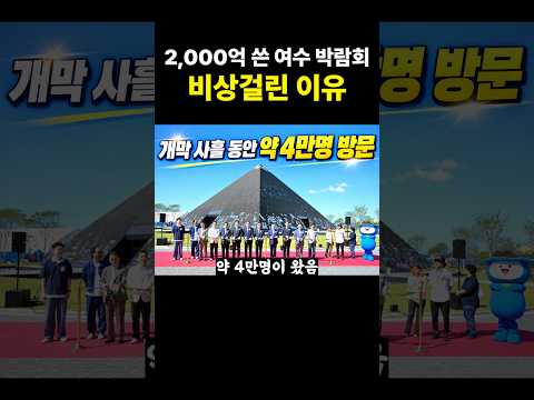 2,000억 쓴 여수 박람회 비상걸린 이유
