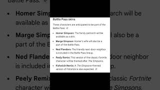 The Simpsons Fortnite Battle Pass Skins #fortnite #thesimpsons #fortniteshorts #fortniteclips