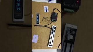 How to register Master card on mini reader and 9 wires maglock