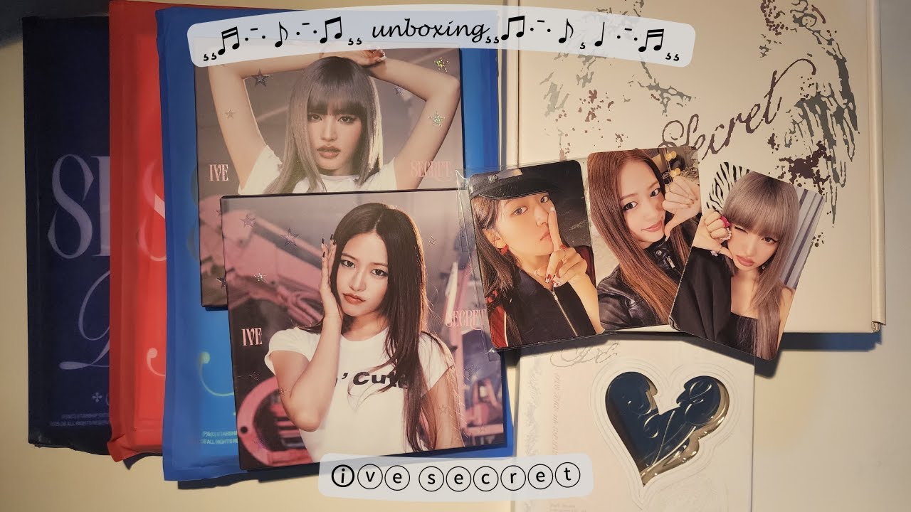 [UNBOXING] IVE SECRET ALBUMS + STARSHIP SQUARE GIFT 𓆩❤︎𓆪 아이브 시크릿 앨범깡 𓆩❤︎𓆪