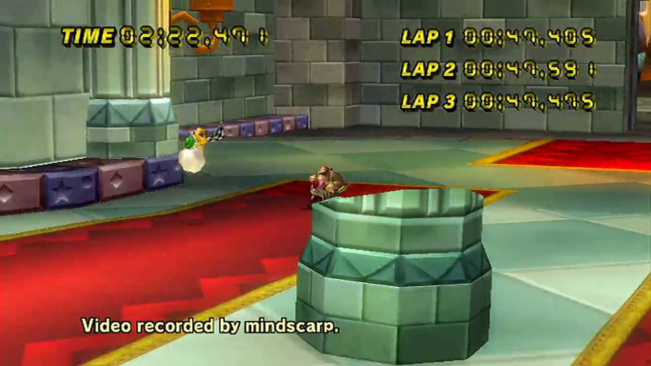 [MKWii] Bowser's Castle (no-SC) World Record - 2' 22