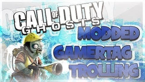 Modded Gamertag TROLLING! - "Call of Duty Ghosts SUCKS!"