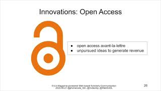Michael Nelson: D-Lib Magazine pioneered Web-based Scholarly Communication [Invited talk]