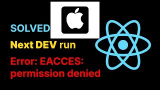 #reactjs #macerror #reactjsrunterminal SOlVED - Error: EACCES: permission denied, symlink