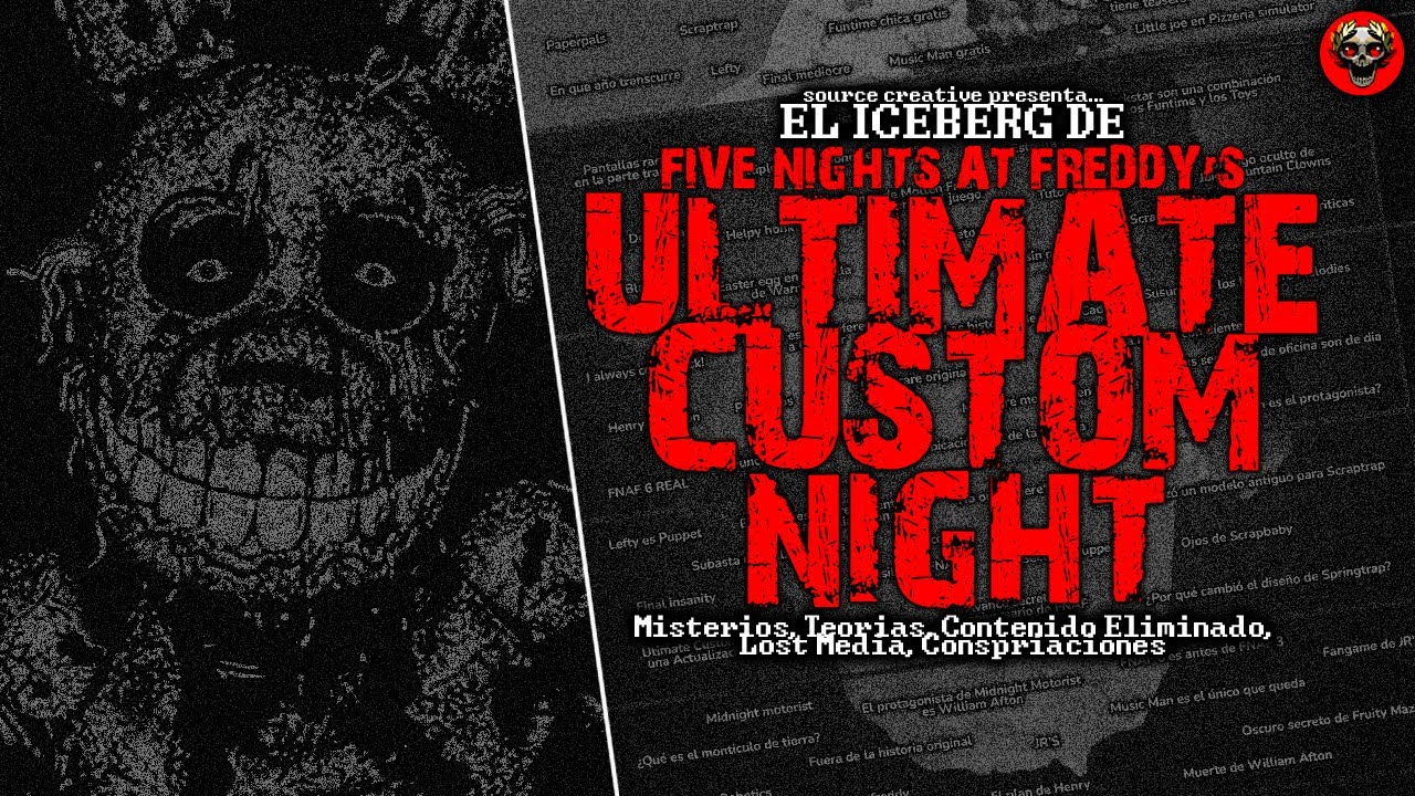 EL ICEBERG DE FIVE NIGHTS AT FREDDY'S: ULTIMATE CUSTOM NIGHT | TEORÍAS, SECRETOS, CURIOSIDADES Y MÁS
