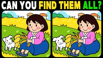 Spot The Difference: Spot the 3 Differences | Brain Training 【😀Normal】 #1144