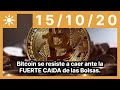 Bitcoin se resiste a caer ante la FUERTE CAIDA de las Bolsas.