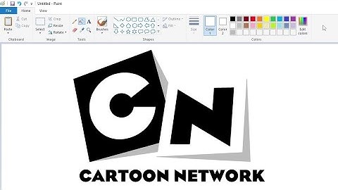 How to draw the Cartoon Network logo using MS Paint | How to draw on your computer