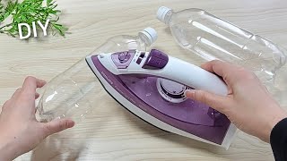 IRON a Plastic bottle, the Result is MAGNIFICENT  Intelligent recycling idea  DIY crafts
