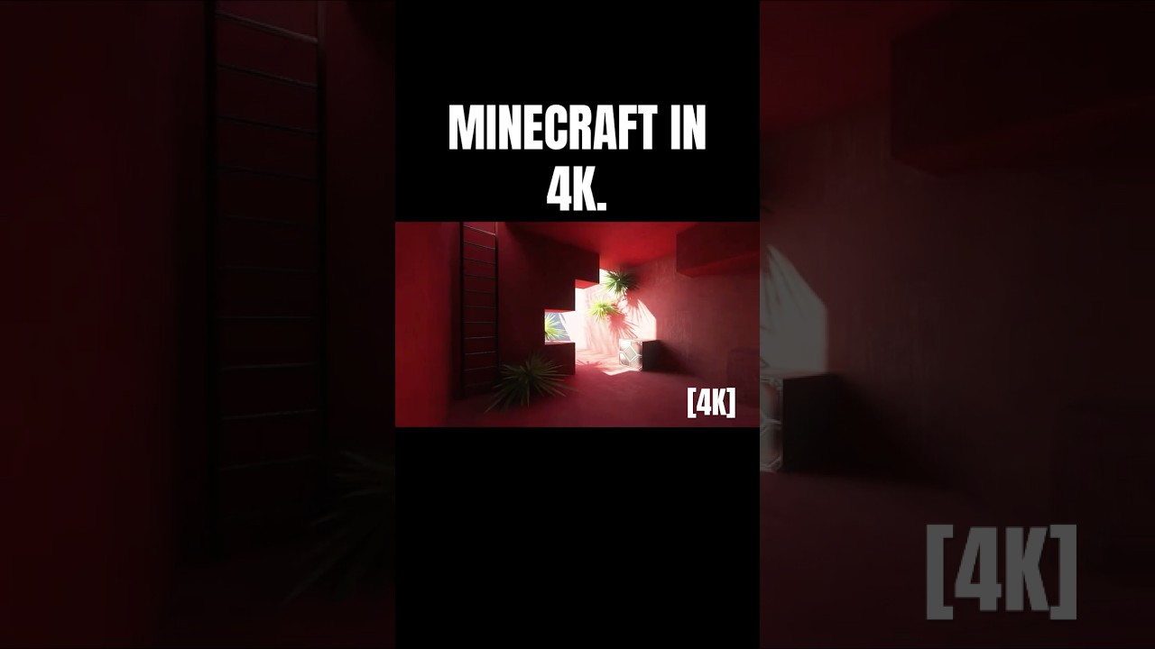 Minecraft in 4K? 🔥🎮 