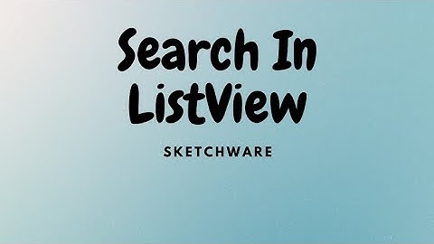 Search In ListView Sketchware