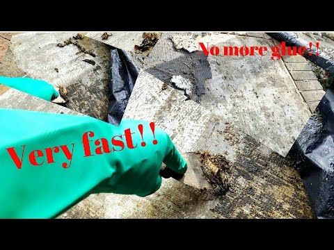 How to remove glue or mastic from floors or walls