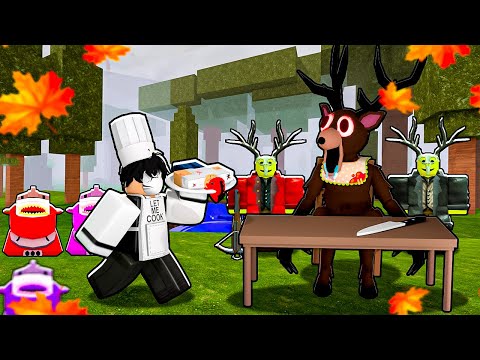 The 99-Night Deer helps me prepare Thanksgiving dinner