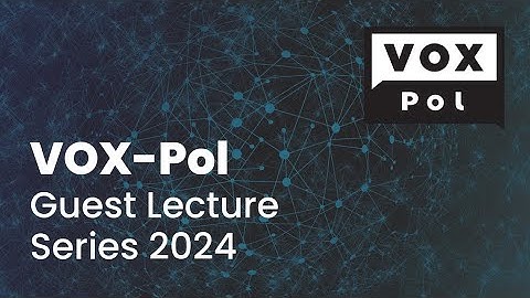 VOX-Pol Guest Lecture Series 2024: Misogynistic Violent Extremism – Incels and the Manosphere