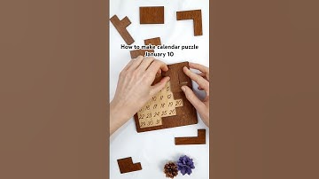How to make calendar puzzle January 10✅ #puzzle #custompuzzle #woodenpuzzle #calendar2025 #handmade
