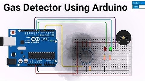 How to make Gas Sensor Project Tinkercad Arduino | Tinkercad project