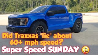 Super Speed SUNDAY 🤪 - Traxxas Raptor R w/High Speed Pinion Gear(19t) 3s Run. Did it hit 60+mph???