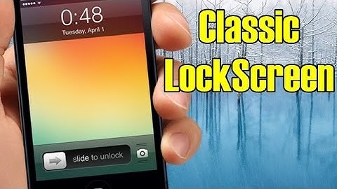 ClassicLockScreen - Bring Back The iOS 6 Lockscreen To iOS 7
