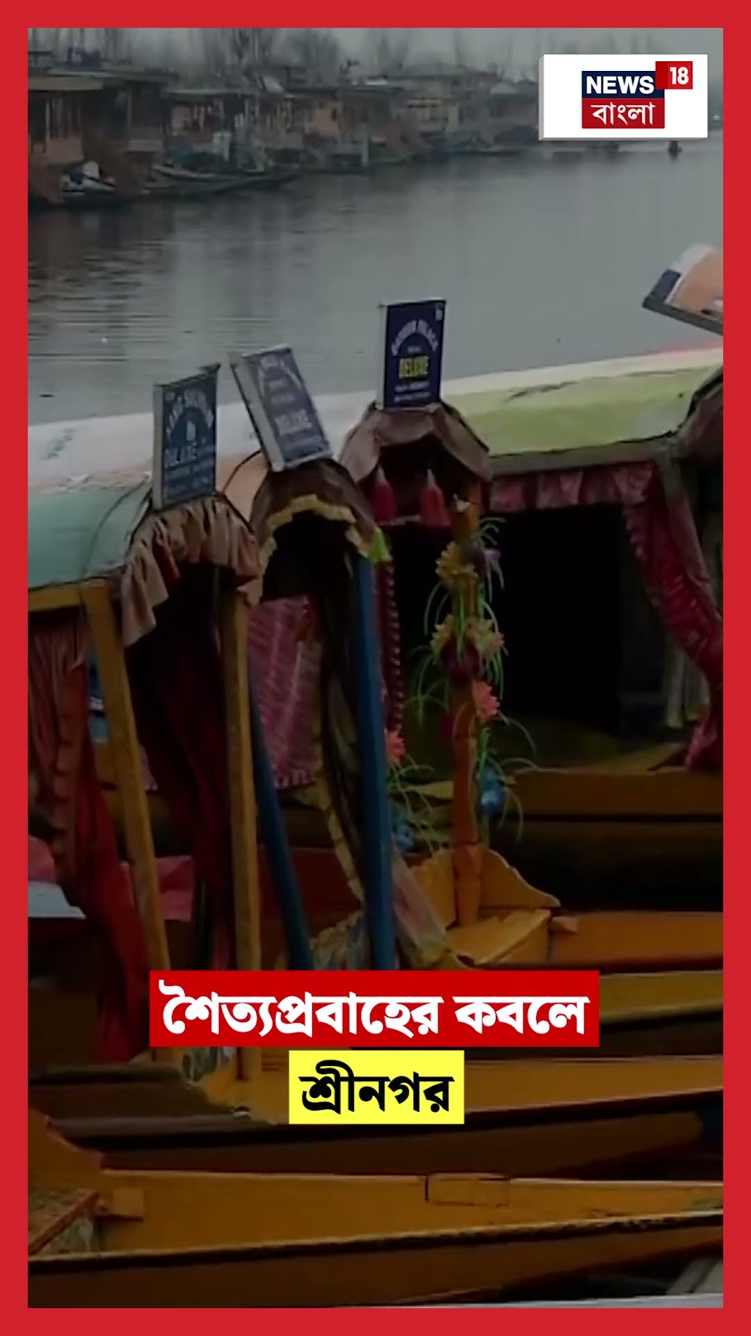 শৈত্যপ্রবাহের কবলে Srinagar | N18S #shorts