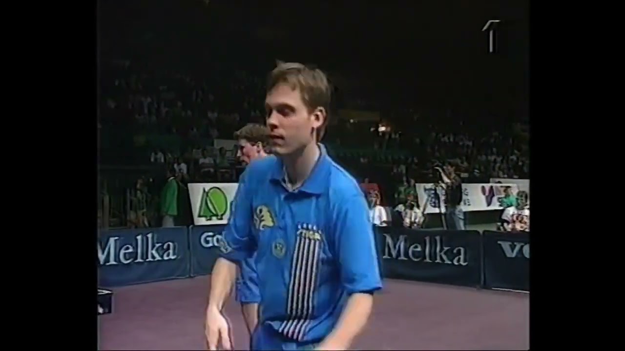 Mikael Appelgren & Jan-Ove Waldner vs Yoo Nam Kyo & Kim Taek Soo, WC Doubles 1993