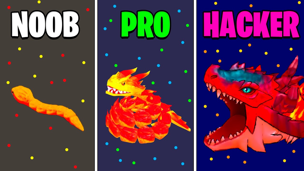 COBRA DE ELEMENTO NOOB vs PRO vs HACKER NO SNAKE CLASH!