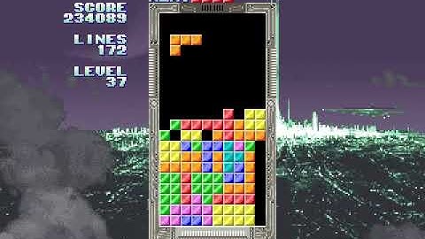 Sega Tetris, 999999 points, 999 lines, level 99