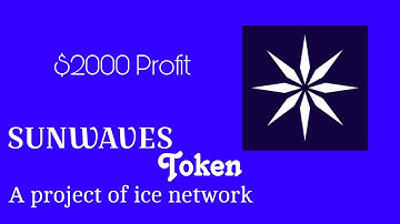 FREE SUNWAVES AIRDROP BACKED BY ICE_NETWORK || Easy Mining App