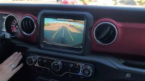 Jeep Uconnect stuck on reverse camera.