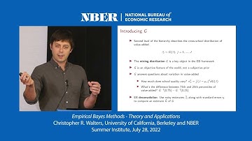 2022 Methods Lecture, Christopher Walters, "Empirical Bayes Applications"