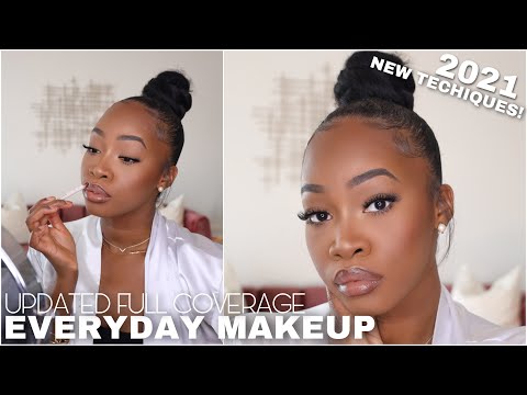 My Updated FULL COVERAGE Everyday Makeup Routine 2021 | Maya Galore