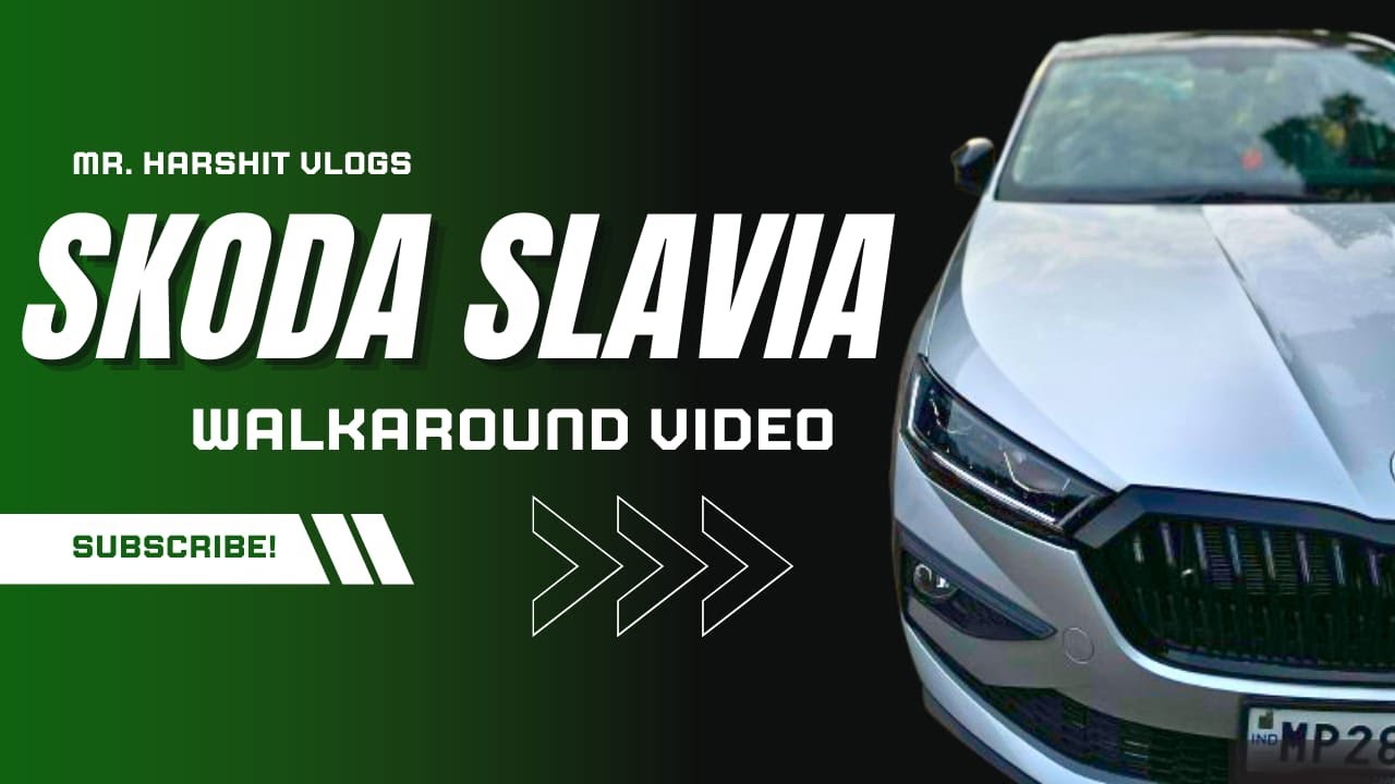 Skoda Slavia Sportline Walkaround Video | 2025 | Chrome Delete | Piano Black Badges 
