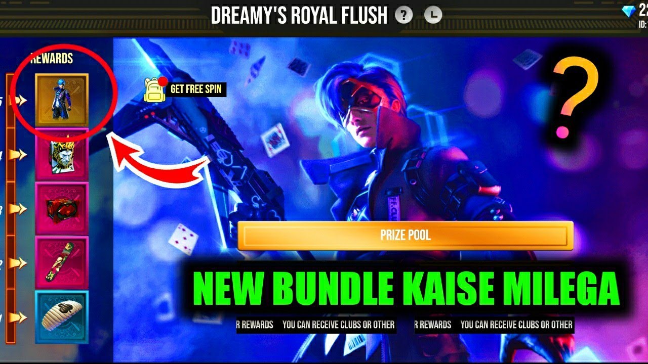 Free Fire Dreamy S Royal Flush Event Full Details How To Get Dreamy Club Bundle In Free Fire