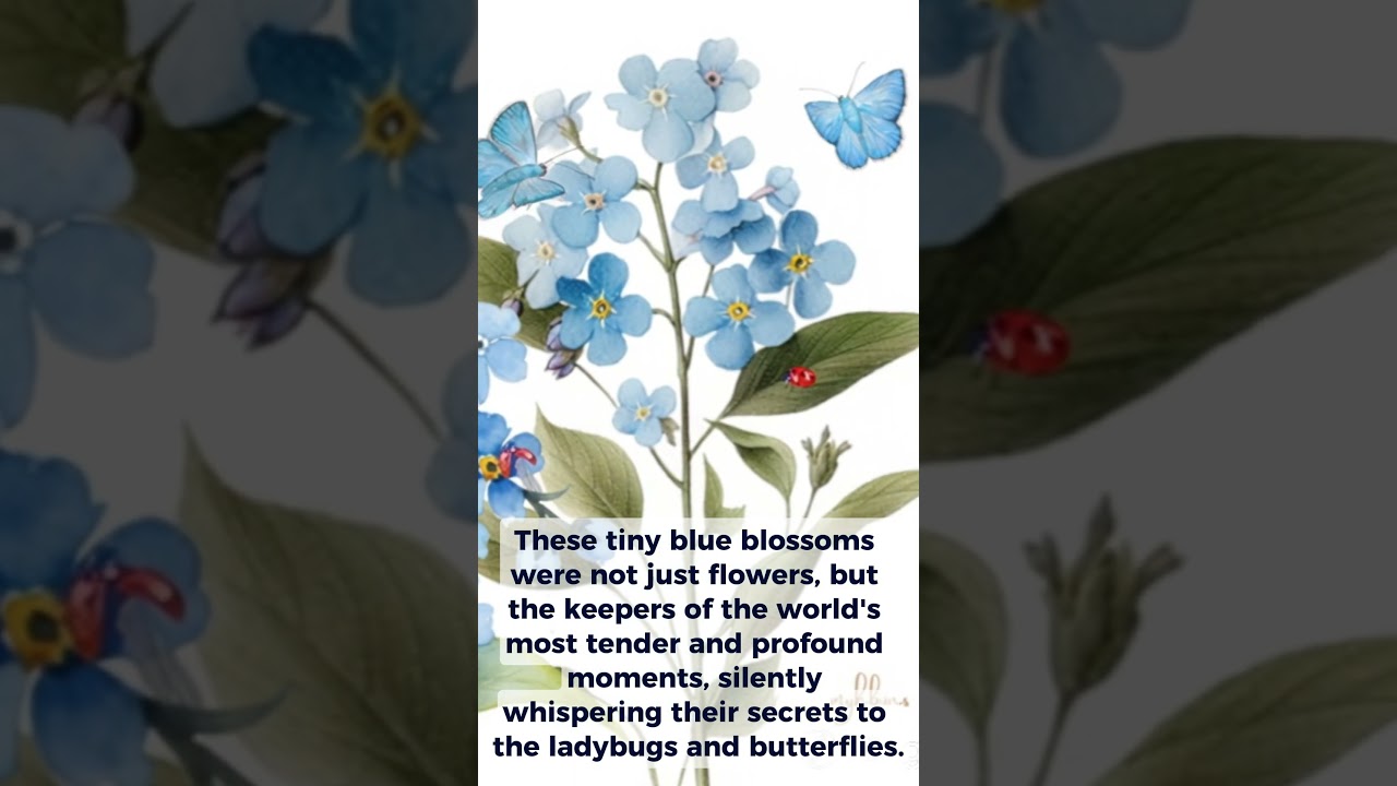Forget-Me-Not Whispers 💙 | A Quiet Floral Story | Behind the Design