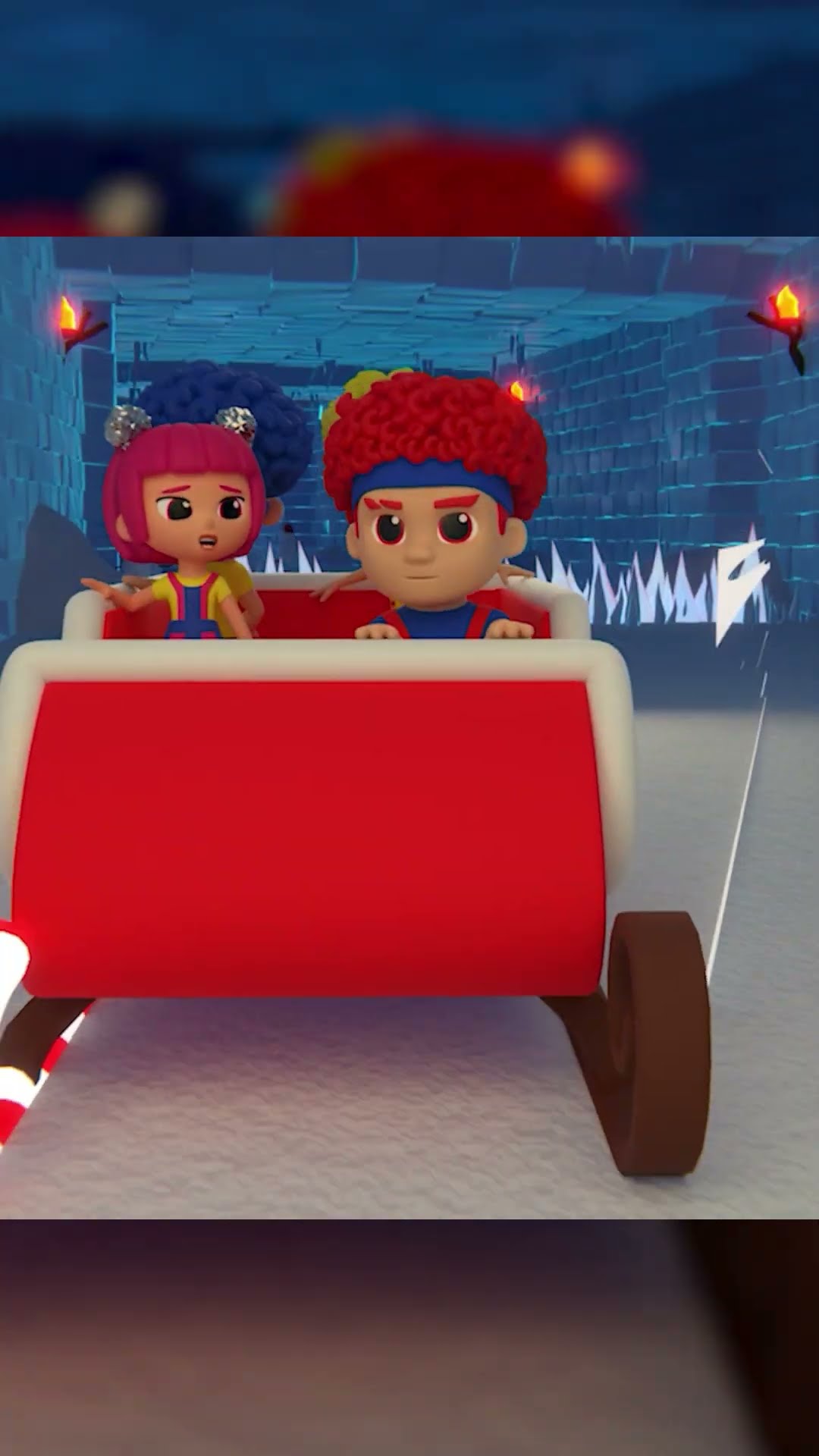 Papá Noel y su trineo con regalos | D Billions Canciones Infantiles #shorts #db