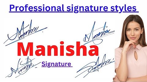 Manisha name signature style | M name signature style