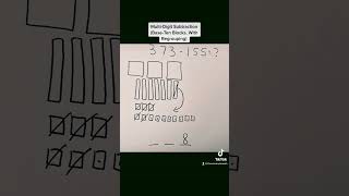 Multi-Digit  Subtraction (Base-Ten Blocks, With Regrouping)