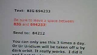 dark orbit 50.000 Uridium cheat