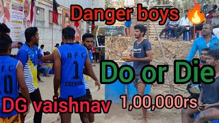 1,00,000rs 🔥🔥Danger boys vs DG vaishnav college|| fire match||Don't miss it