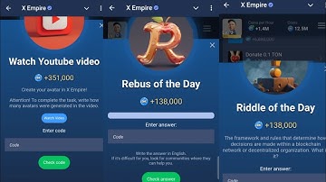 6 & 7 October All Quests Code X Empire | Riddle Of The Day | Rebus Of The Day | YouTube Video Code