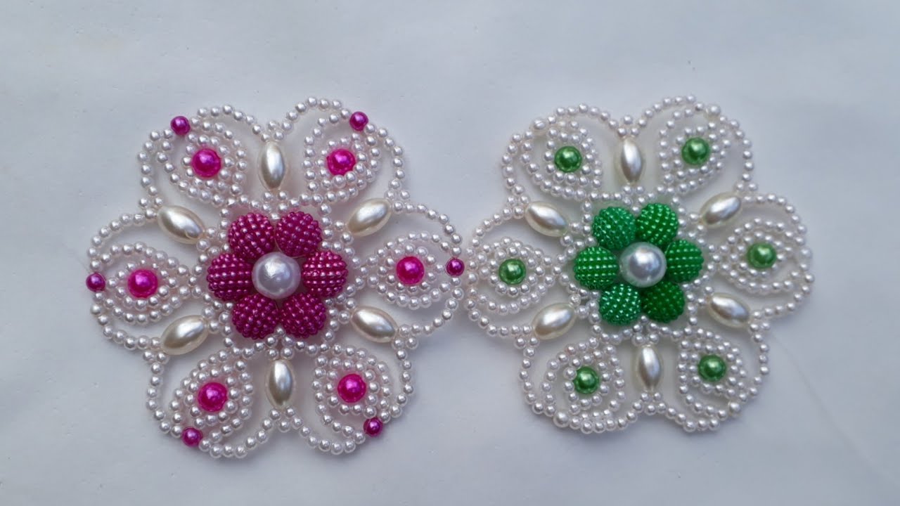 COMO FAZER| FLOR D/ PEROLAS JULY. ELIENE RODRIGUES