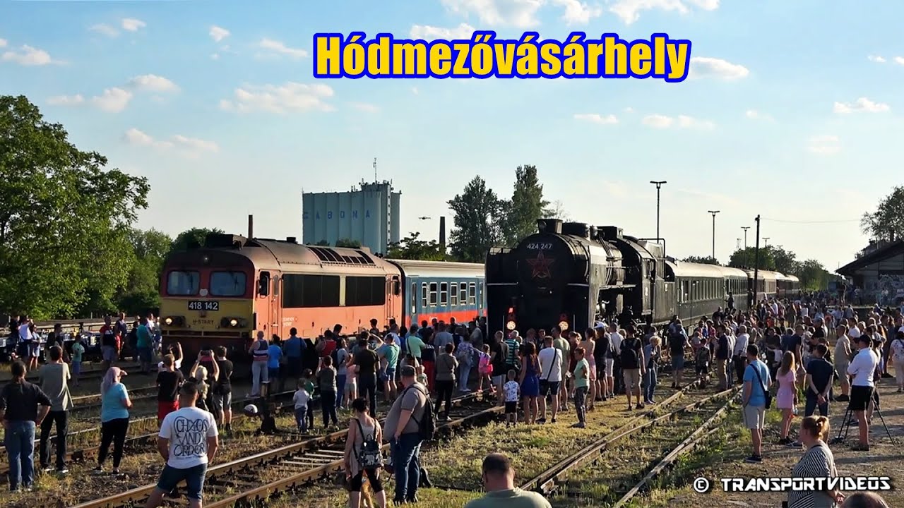 2025.05.02. - Gőzmozdonyos (424.247) nosztalgia különvonat Hódmezővásárhelyen 🚂