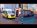 Brandweer Amsterdam | Amsterdam Firefighters+Ambulance GGD Haaglanden - responding