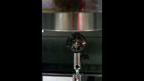 spindle taper runout checked with ten thousandths indicator.