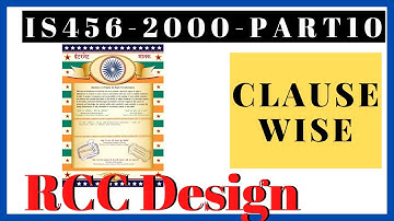 IS456-2000 II Understanding of RCC II Part-10 II Concept Civil
