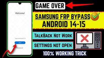 All Samsung FRP Bypass 2025👉 Android 14 -15 |100% Working Method ✅ Setting & TalkBack Not Open|NO PC