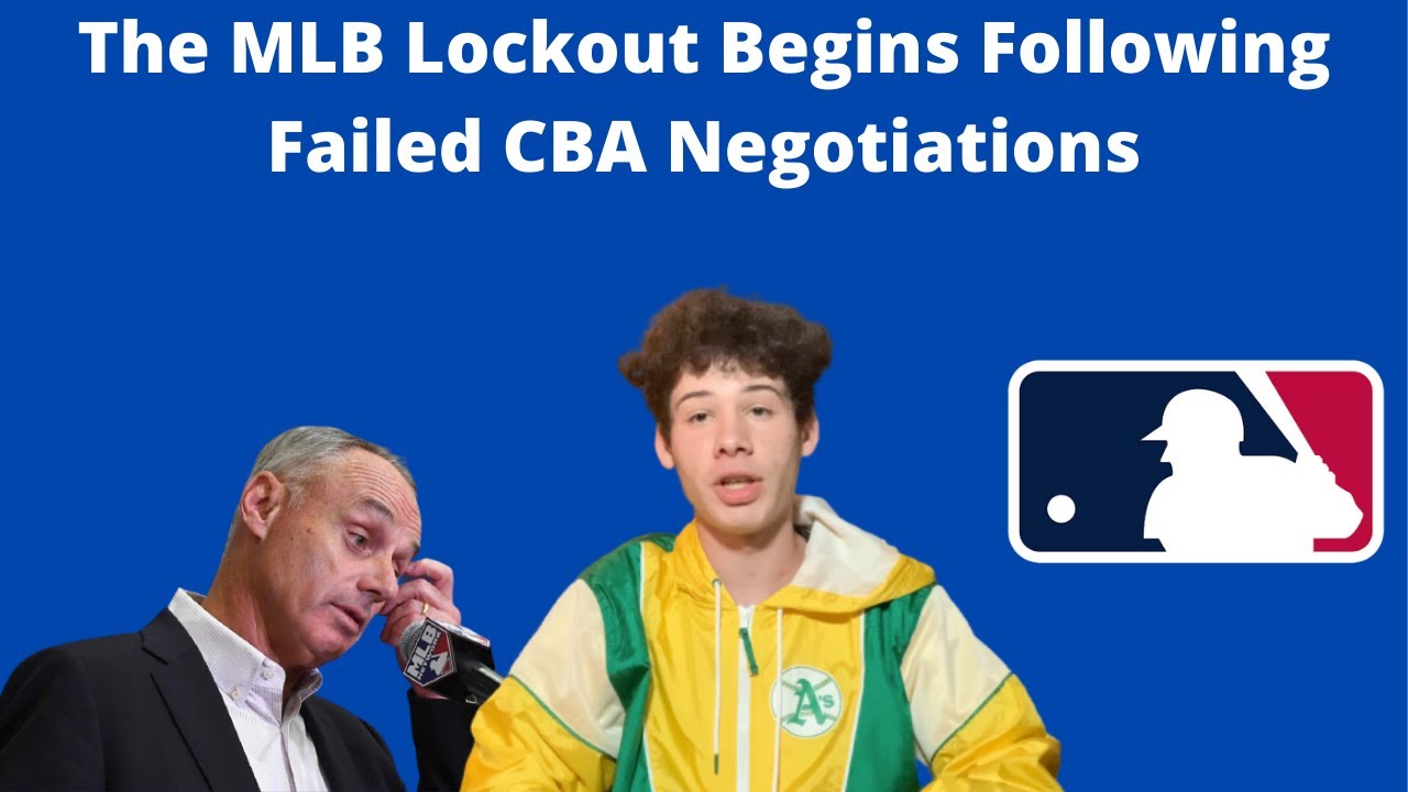The MLB Lockout Begins Following Failed CBA Negotiations