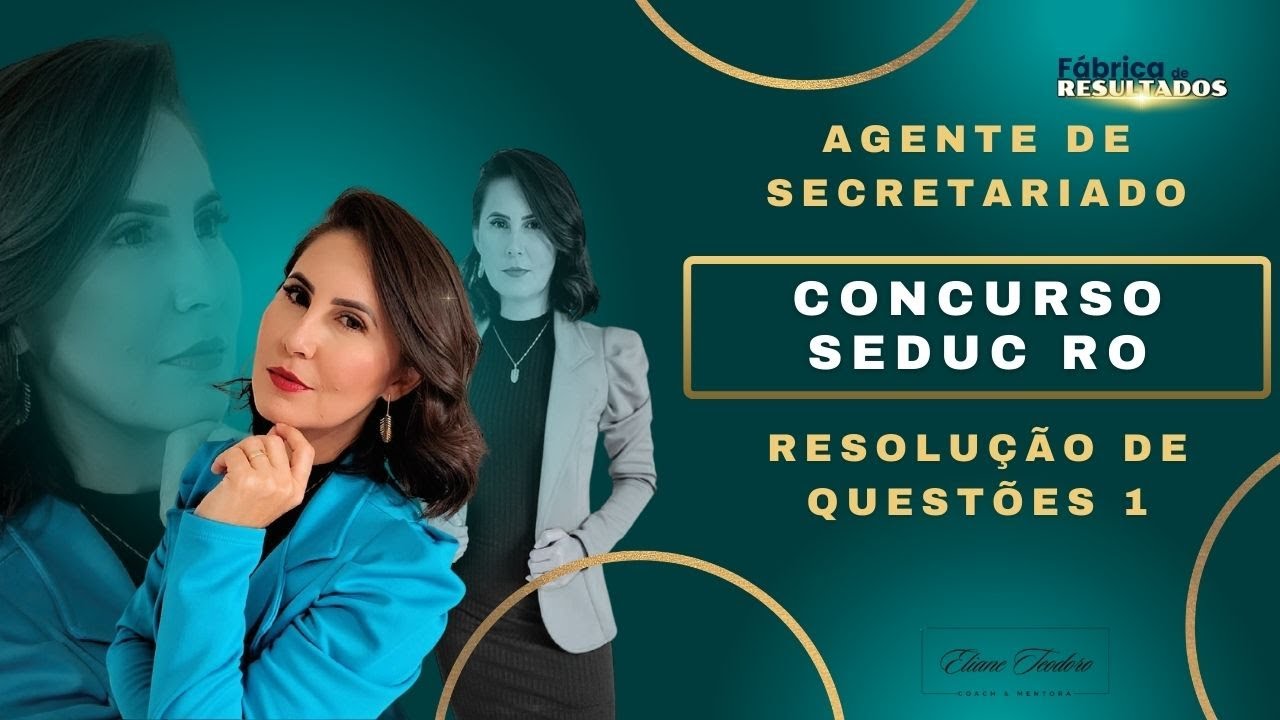 CONCURSO SEDUC RO – Resolução de Questões Comentadas | Agente de Secretariado | Banca IBADE