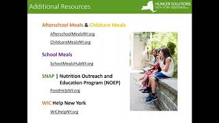 Growing Summer Meals with Innovative Community Partnerships Webinar