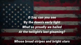 The Star-Spangled Banner (with Lyrics) | Vocal Performance of the USA National Anthem