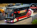 Unique exteme detailed rc bus with incredible features  scale 114  and rc trucks  construction